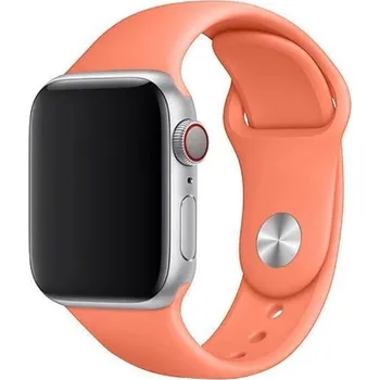 Chytré hodinky Řemínek FIXED Silikon pro Apple Watch 42/44/45 mm oranžový