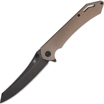 kapesní nůž Kansept Colibri Tech Černý Stonewashed CPM S35VN Bronzově Anodizovaný Titan K1060A5