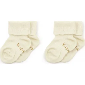 KipKep Dětské ponožky Stay-on-Socks Vel. 0 - 6 m 2 páry Off White