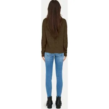 Dámský svetr ONLY Svetr 15234745 Hnědá Regular Fit XL