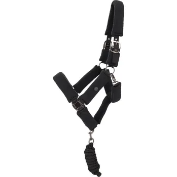 QHP Set ohlávky s vodítkem Zahra QHP, černý FULL