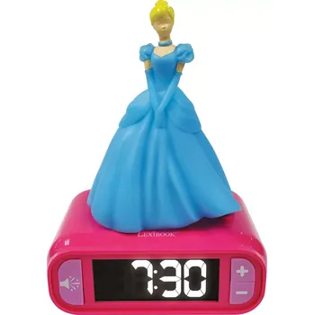 Budík Lexibook Budík s nočním 3D světlem Popelka - Disney Princezny