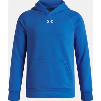 Chlapecká mikina Chlapecká mikina Under Armour UA Rival Fleece Hoodie 1379792-402 Modrá YXS
