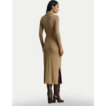 Dámské šaty LAUREN RALPH LAUREN Úpletové šaty 200980028003 Béžová Slim Fit S