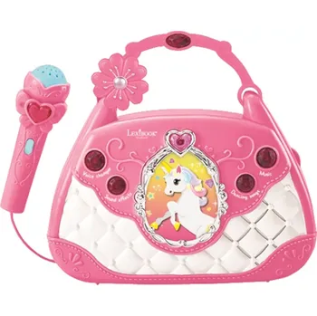 Hudební nástroj pro děti Lexibook Kabelka s reproduktorem a mikrofonem - Jednorožec