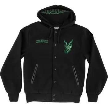 Pánská větrovka CREATURE bunda - Drop Out Varsity L/S Jacket Black (156557)