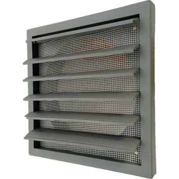 Větrací mřížka Mikawi Větrací mřížka uzaviratelná s přírubou 125 mm šedá
