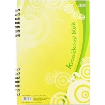 Kroužkový blok BOBO A4 40 listů čtverečkovaný
