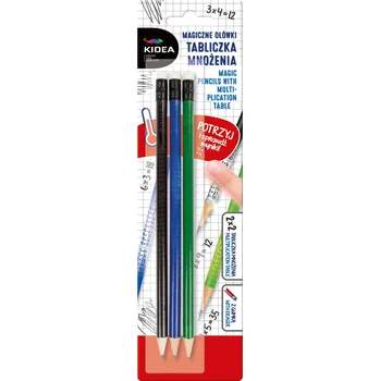 Kancelář KIDEA Kouzelné tužky s násobilkou 3 ks