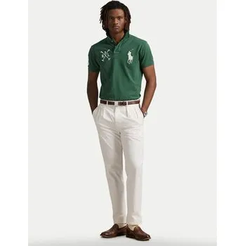 Pánské tričko Polo Ralph Lauren Polokošile 710978082001 Zelená Custom Slim Fit XL
