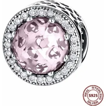 Korálek Prosperk Korálek na náramek růžový krystal S2973