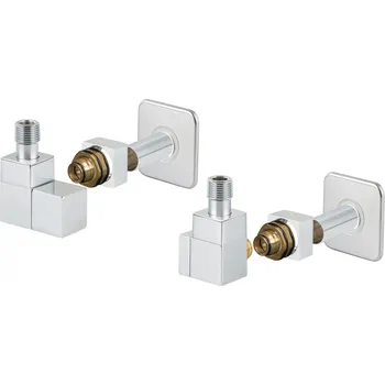 Radiátor EDGE-SET, rohový hranatý ventil (Z2), Chrom, Levá RDEDGESETLC + slevový kód