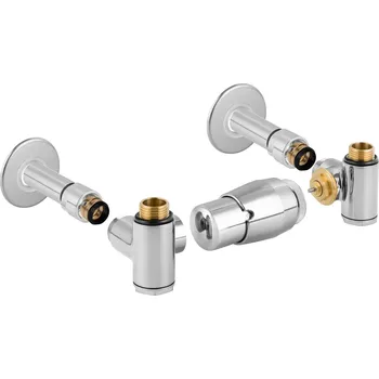 Radiátor INTER-SET, rohový ventil (Z8), Chrom, Pravá RDINTERSETRC + slevový kód