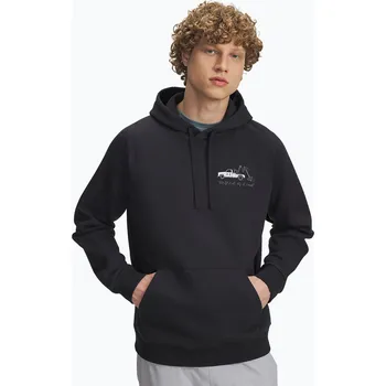 Pánská mikina Pánská mikina Under Armour Rival Fleece HBR Logo Hoodie black/white