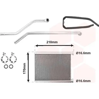 Výměník tepla Výměník tepla, vnitřní vytápění VAN WEZEL 53006782