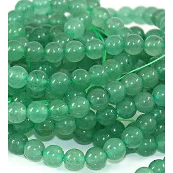 Módní doplněk Green Aventurine korálky 6mm - 65Ks - 6mm