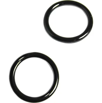 Materiál na výrobu šperku Černý Achát Donut 25x25x3mm - 1Ks - 1Ks