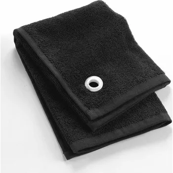 Ručník Černý froté bavlněný ručník 50x50 cm Cuistot – douceur d'intérieur ID_1812440