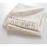 Krémová deka s příměsí bavlny 125x150 cm Ziggy – douceur d'intérieur ID_1812130