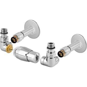 Radiátor CLASSIC-SET, rohový ventil (Z2), Chrom, Levá + slevový kód