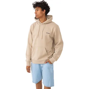 Pánská mikina Mikina S Kapucí Carhartt WIP Script Embroidery Wall Black - S