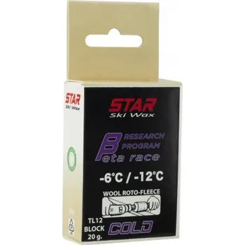 Lyžařský vosk STAR BLOCK BETA RACE cold TL12 20 g