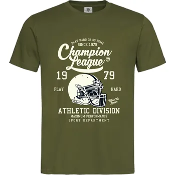Pánská móda Tričko Champion League Druh: Pánské, Barva: Khaki, Velikost: S