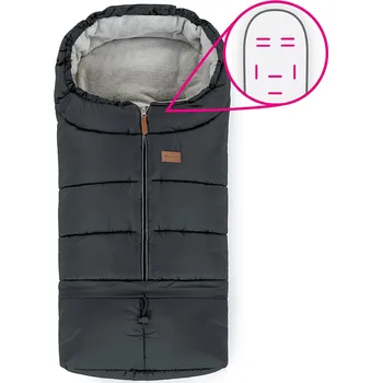 Fusak PETITE&MARS Fusak nastavitelný 3v1 Jibot Horizontal Charcoal Grey