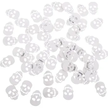 Party dekorace Casa de Engel Dřevěná lebka - bílá - sada 60ks 0/48