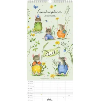 Kalendář Familienplaner Mäuseparty 2026: Mäuseparty – Daniela Drescher (DE)