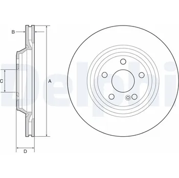 Brzdový kotouč Brzdový kotouč DELPHI BG4957C
