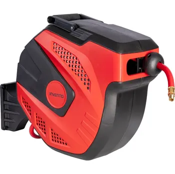 Příslušenství ke kompresoru Tlaková hadice ke kompresoru 15m na samonavíjecím bubnu, 9,5x15,8mm, Invento INVPNZW15