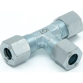 Plynová hadice T kus IGT s převlečnými matkami 3 × RVS 10