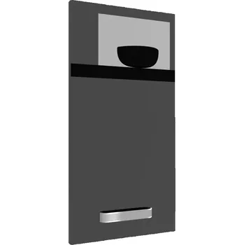 Kuchyňská skříňka Kuchyňská skříňka Belini horní 30 cm černý lesk INF SG30/1/WT/B/0/F