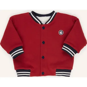 Dámský kabát Petit Bateau College Bunda pro miminko, tmavě červená / tmavě...