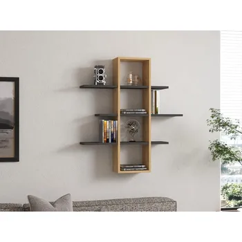 police Casarredo Ardo stylová nástěnná police, dub Sapphire / antracit