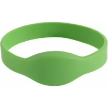 Silikonový náramek Mifare Classic 1K 13,56Mhz zelený, průměr 65mm