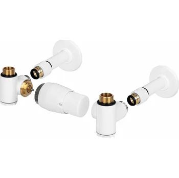 Radiátor HOPA INTER-SET, rohový ventil (Z8) Barva - Bílá, Varianta - Levá RDINTERSETLW