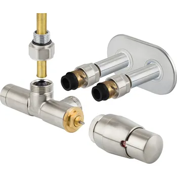 Radiátor SINGLE-SET, jednobodový ventil (Z7), Nerez, Levá + slevový kód