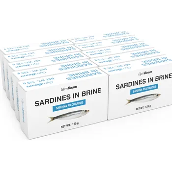 Fitness strava GymBeam Sardinky ve vlastní šťávě - GymBeam 10 x 125 g