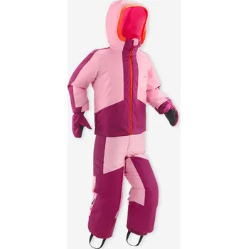 Kojenecká kombinéza WEDZE Dětský lyžařský komplet 3 v 1 bunda, kalhoty a palčáky 3–5 let 500 3 ROKY FIALOVÁ|ORANŽOVÁ|RŮŽOVÁ|ČERVENÁ
