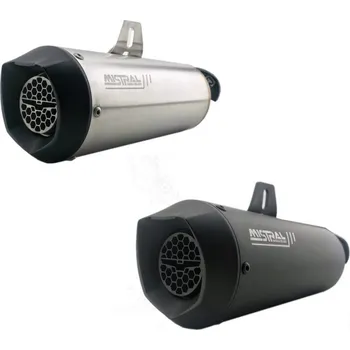 Koncovka výfuku Mistral Mistral MG V100 MANDELLO (E5) koncovka Avion inox, matná-černá Černá - matná