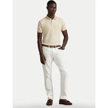 Pánské oblečení Polo Ralph Lauren Polokošile 710974270003 Béžová Custom Slim Fit M