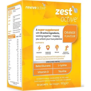 Zest Active 30 sáčků pomeranč (Energie, imunita, mozek, funkce svalů)