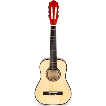 Hudební nástroj pro děti Dřevěná kytara Country EcoToys hnědá