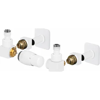 Radiátor CUBE-SET, rohový hranatý ventil (Z2), Bílá, Levá RDCUBESETLW + slevový kód