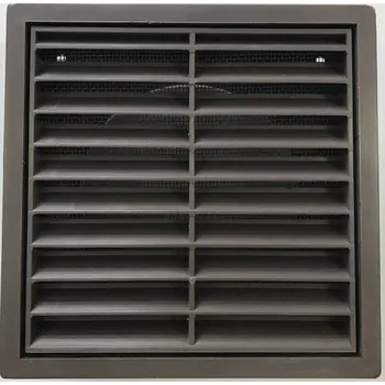 Větrací mřížka Mikawi Větrací mřížka do potrubí 100 mm hnědá