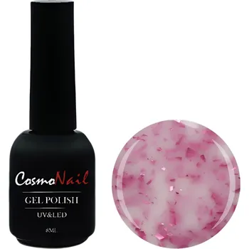 Přípravek na nehty COSMONAIL gel lak Milky Flakes 013 - Famouse Pink, 8 ml