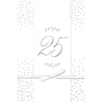 Přání k 25. výročí svatby s obálkou Artebene Wedding 25