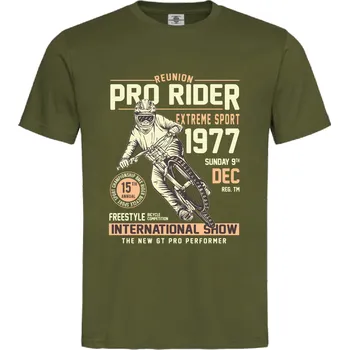 Pánská móda Tričko Pro Rider | 1977 Druh: Pánské, Barva: Khaki, Velikost: M